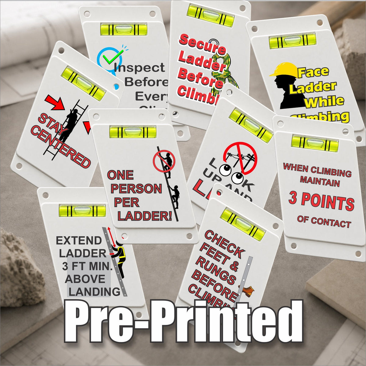 Pre-Printed Safety Messages