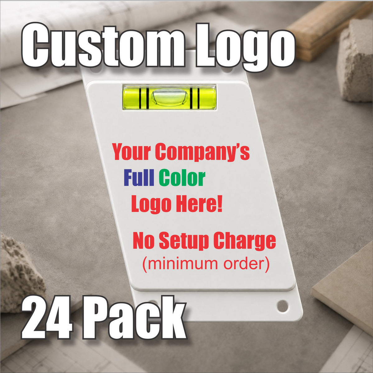 TrueSet™ 4:1 Ladder Angle Indicator with FREE Custom Company Logo - 24 Pack