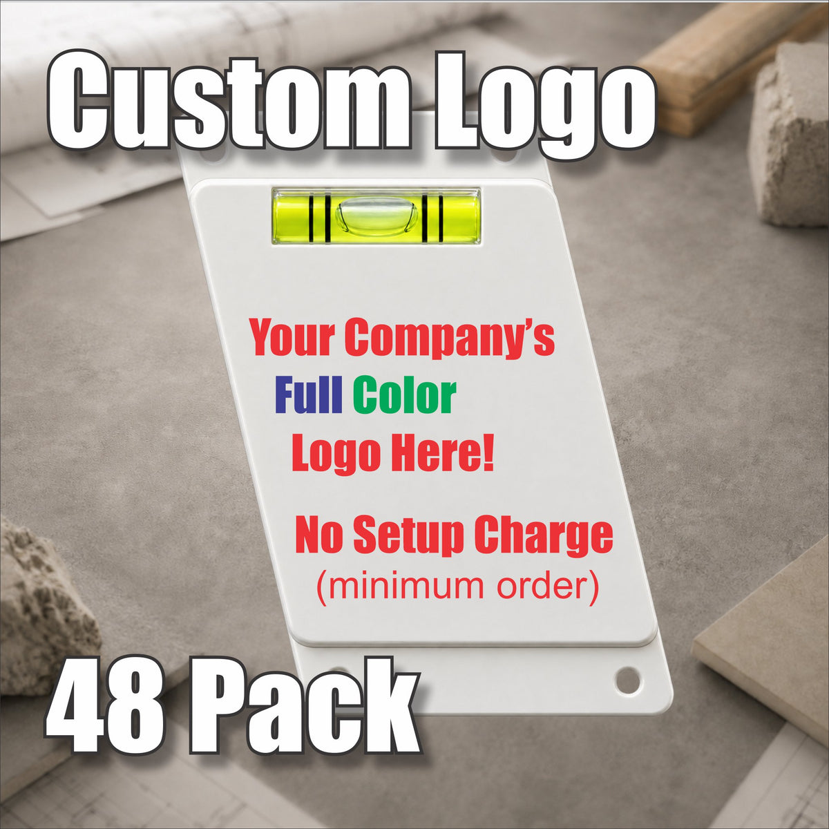 TrueSet™ 4:1 Ladder Angle Indicator with FREE Custom Company Logo - 48 PACK