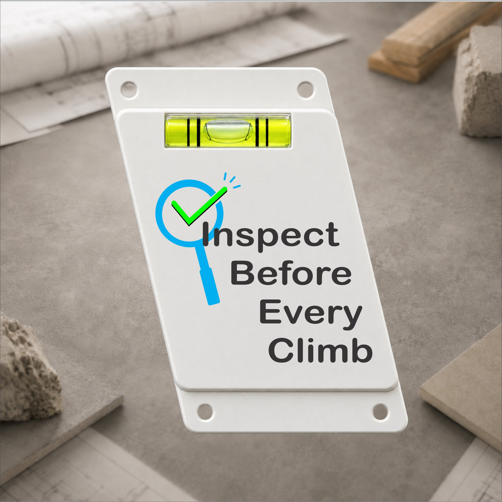 TrueSet™ 4:1 Ladder Angle Indicator with Pre-Printed Safety Messages - 24 Pack