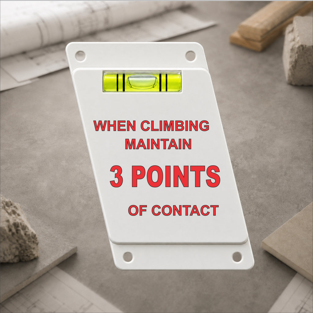 TrueSet™ 4:1 Ladder Angle Indicator with Pre-Printed Safety Messages - 24 Pack